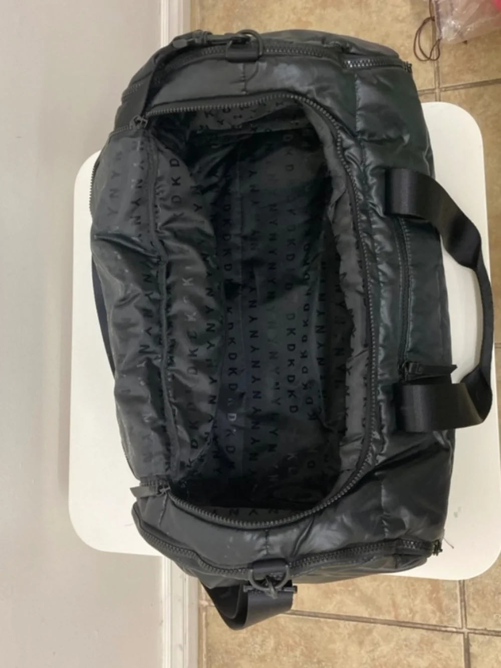 DKNY Black Puffer Duffel Bag - Picture 2 of 3